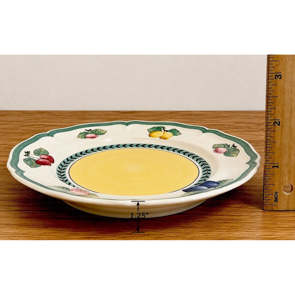 Villeroy & Boch French Garden Dinner Plate Yellow Center Fruit 10.5" NEW - Picture 3 of 4